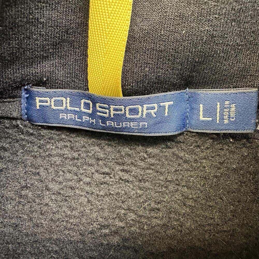 Polo Sport Ralph Lauren Performance Hybrid Tech Jacket Size Large Zip Up Black - Picture 3 of 9